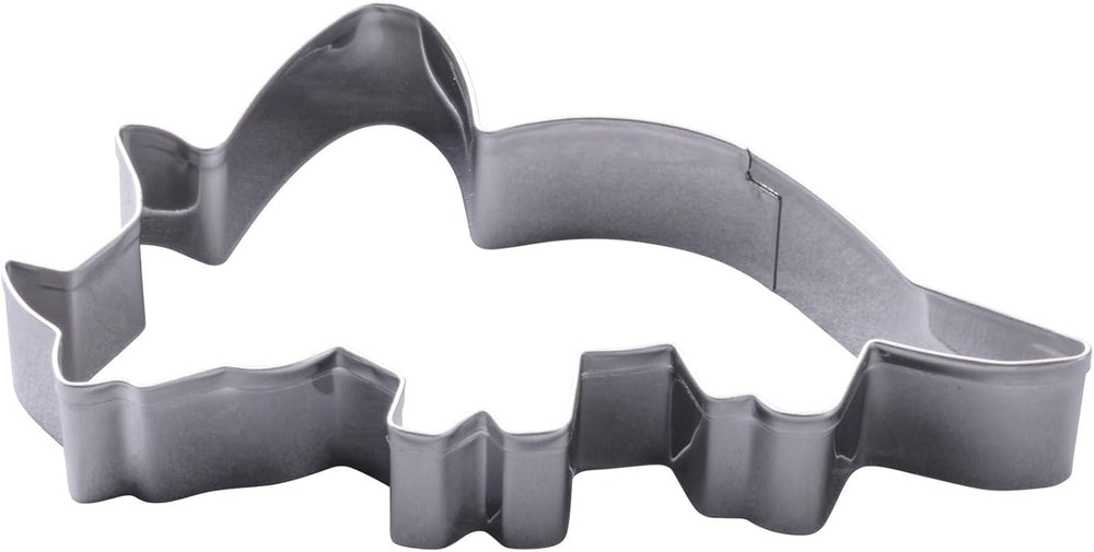 Zenker Lot de 4 emporte-pièces en forme de dinosaure en acier inoxydable – Parfait pour les séances de pâtisserie créatives avec les enfants, passe au lave-vaisselle, design dinosaure moderne, argent