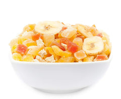 1 x 3 kg mélange de fruits exotiques morceaux de fruits confits papaye mangue melon ananas noix de coco pomme banane faible en gras faible en sel végétarien sans gluten sans lactose Produits déshydratés Ma boutique 3 kg (1 paquet)