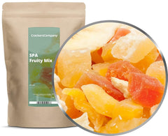 1 x 3 kg Mélange de fruits exotiques Morceaux de fruits confits Papaye Mangue Pastèque Ananas Noix de coco Pomme Banane Faible en gras Faible en sel Végétarien Sans gluten Sans lactose Produits déshydratés My Shop 450 G (Pack de 2)