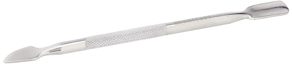 Împingător de cuticule și curățător de unghii, instrument profesional pentru manichiură/pedichiură, cu capete duble, oțel inoxidabil, perfect pentru cuticulele crescute excesiv, curăță sub/în jurul unghiei, îndepărtează oja
