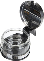 Shaker classique, 250 ml, avec cuillère, acier inoxydable, argent/transparent, 13 x 10 x 9 cm, 2 pièces