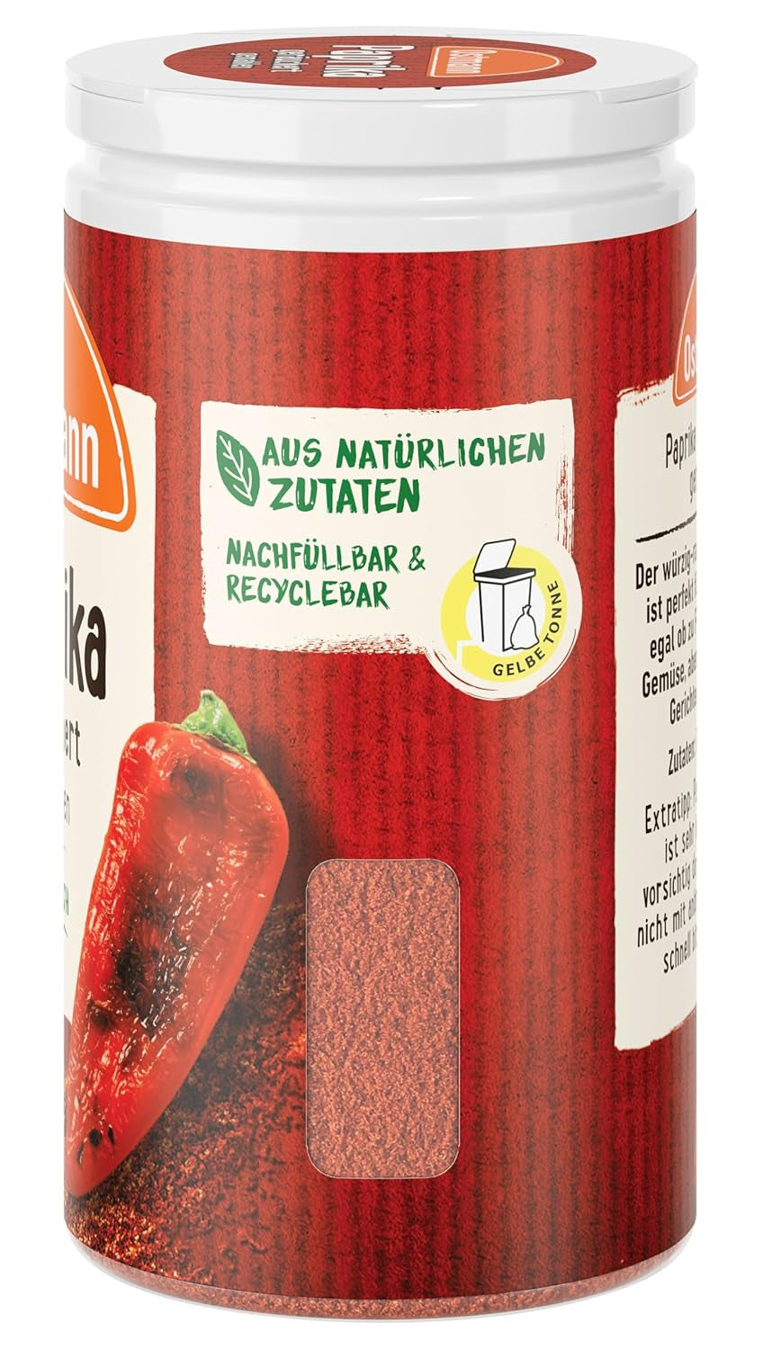 Ostmann Gewürze - Paprika cuit | Rauchiges Aroma pour Bratkartoffeln, Gulasch ou Rührei | 35 g dans Der Streudose