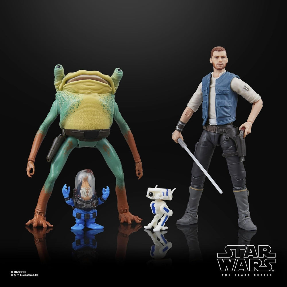 Star Wars Black Series Cal Kestis, Turgle & Skoova Stev, Star Wars Jedi : Survivor Figurines à collectionner (échelle 15 cm) Figurines Naty Shop