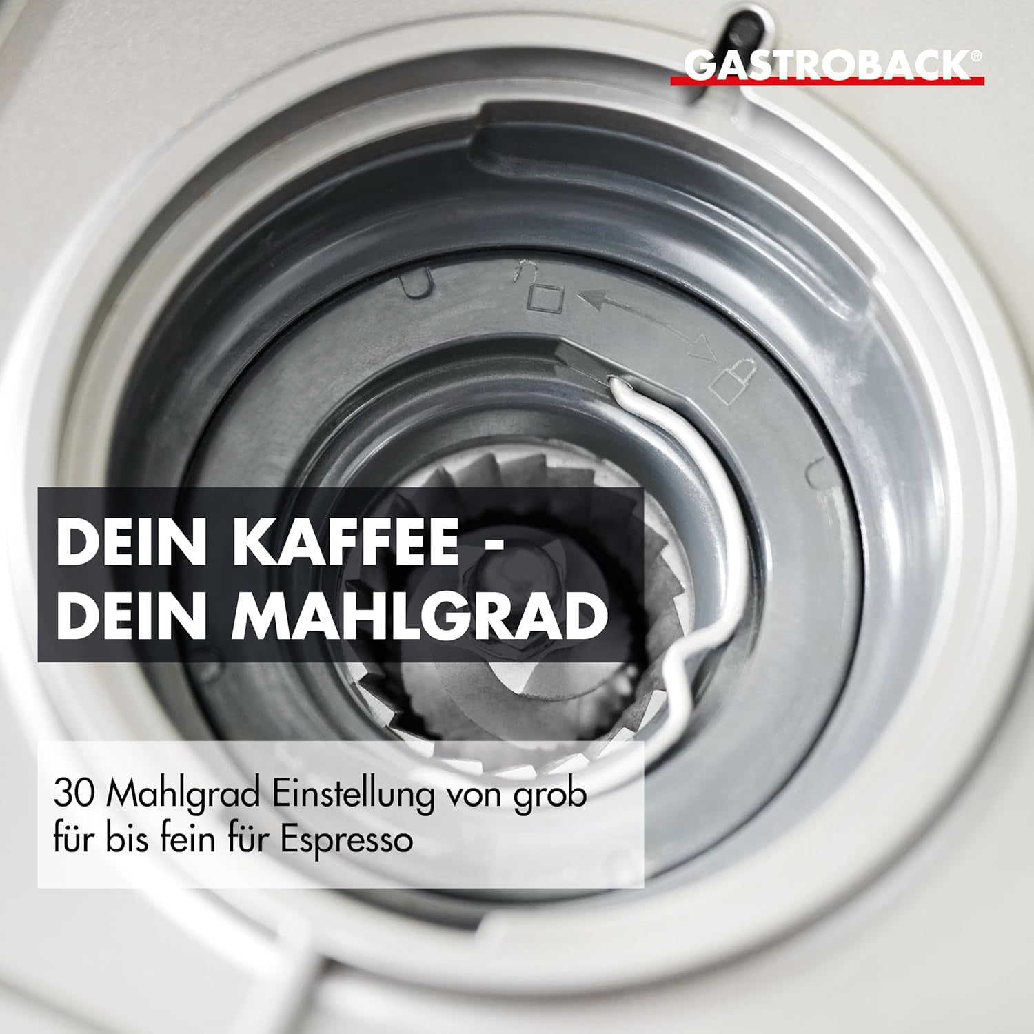 Machine à expresso GASTROBACK avec moulin comprenant pot à lait, presse-agrumes et porte-filtre en acier inoxydable - Machine à expresso Barista avec mousseur à lait - Machine à expresso avec 30 réglages de mouture