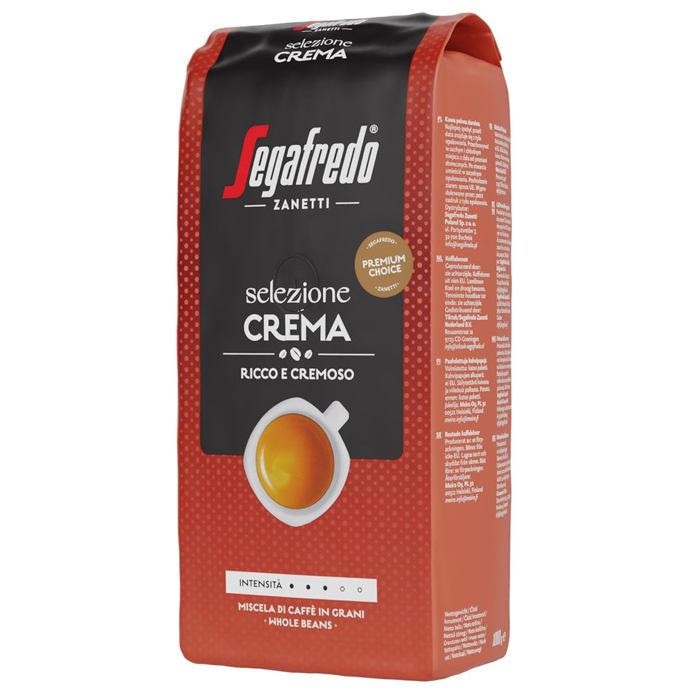 Segafredo Zanetti Selezione Haricots à la crème, paquet de 6 (1 x 1 kg)