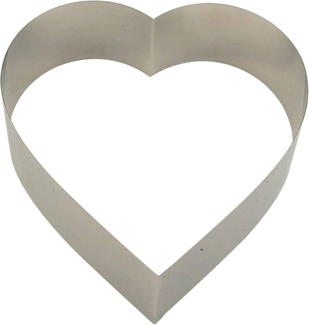 Plaque à pâtisserie en forme de cœur Städter, ø 26 cm, acier inoxydable - résistante à la rouille, qualité professionnelle, idéale pour les gâteaux à la crème, passe au lave-vaisselle, recettes incluses, surface brillante