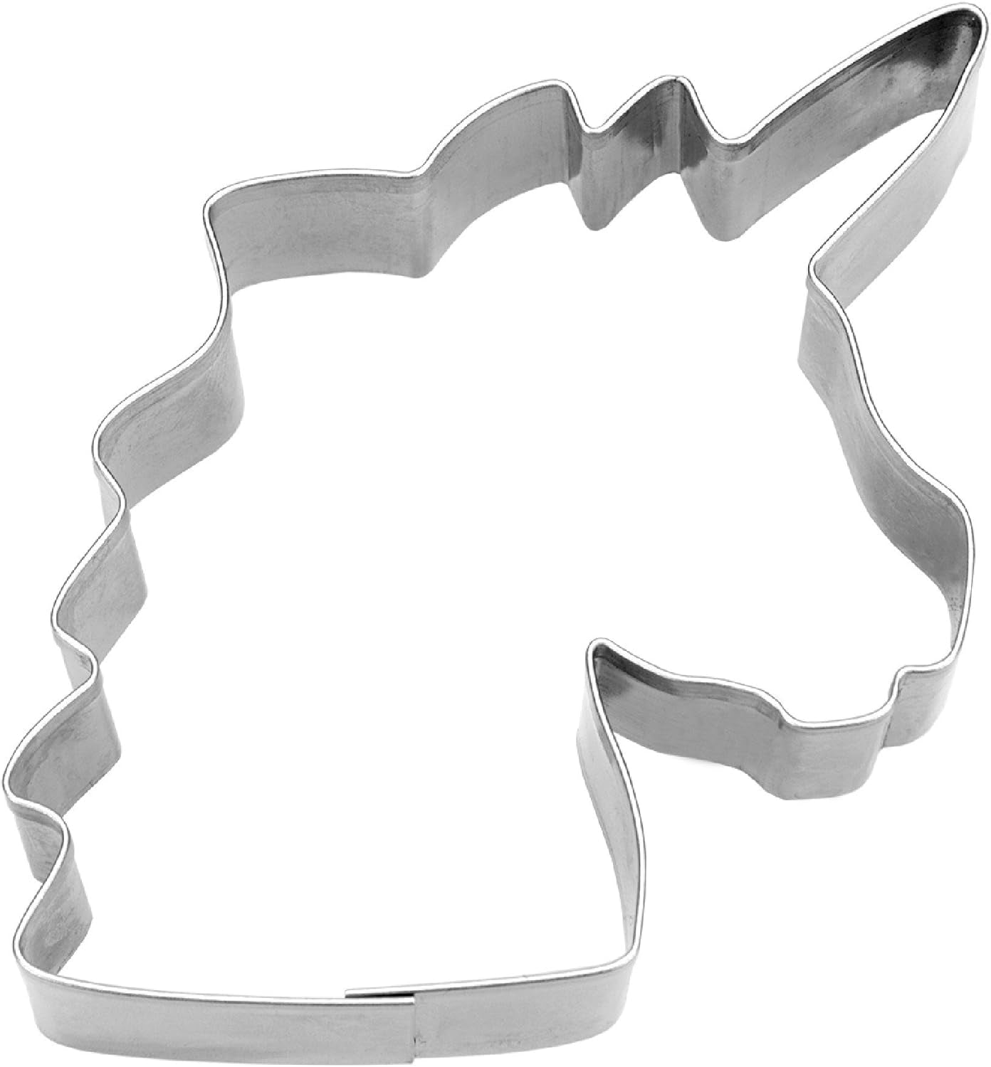 Boîte à biscuits licorne Städter, acier inoxydable, argent, 8 cm