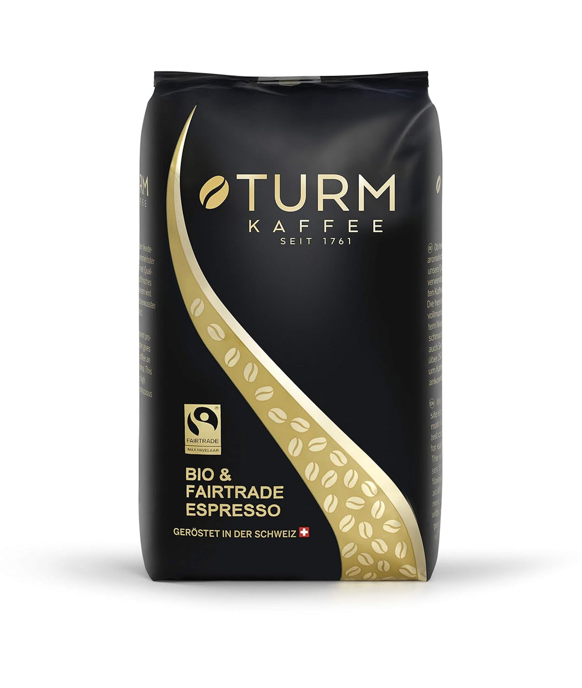 Grains d'espresso biologiques et équitables 1000g | Mélange de café 90% Arabica, 10% Robusta | Faible acidité | Pour expresso, café et café filtre