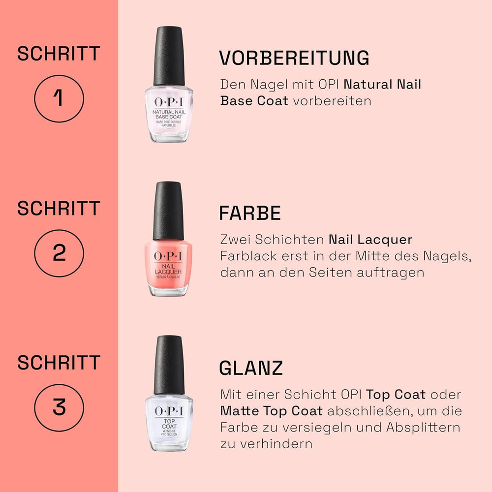 Oja OPI Nail Lacquer Violet Shades – Oja cu uscare rapidă, rezistentă la ciobire și de lungă durată – durează până la 7 zile – cu pensulă ProWide extra-lată