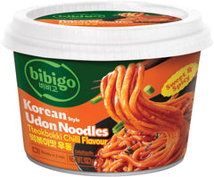 BIBIGO - Nouilles coréennes Topokki Udon au chili. Type-(1X187.2G)