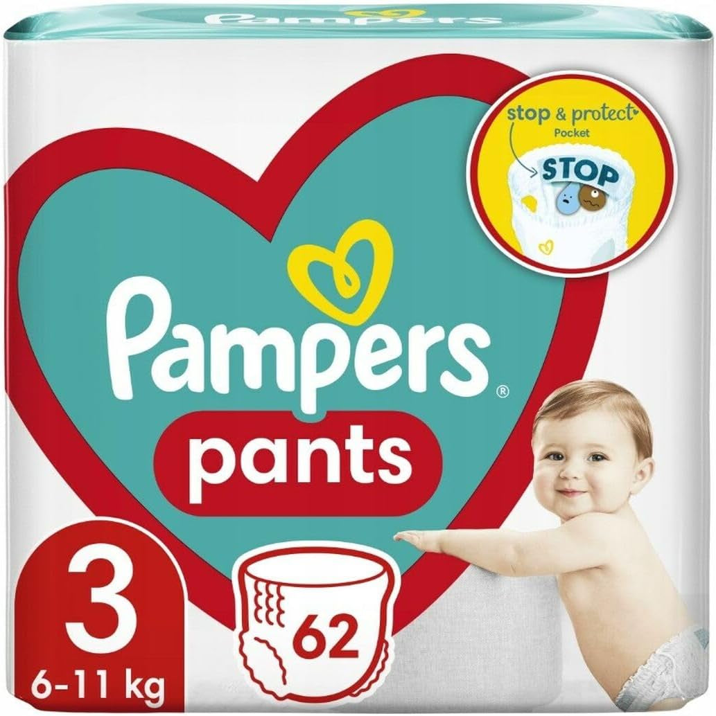 Couches Pampers Pants taille 5 (12-17 kg), 48 pièces, protection et confort. Couches Pampers faciles à utiliser.
