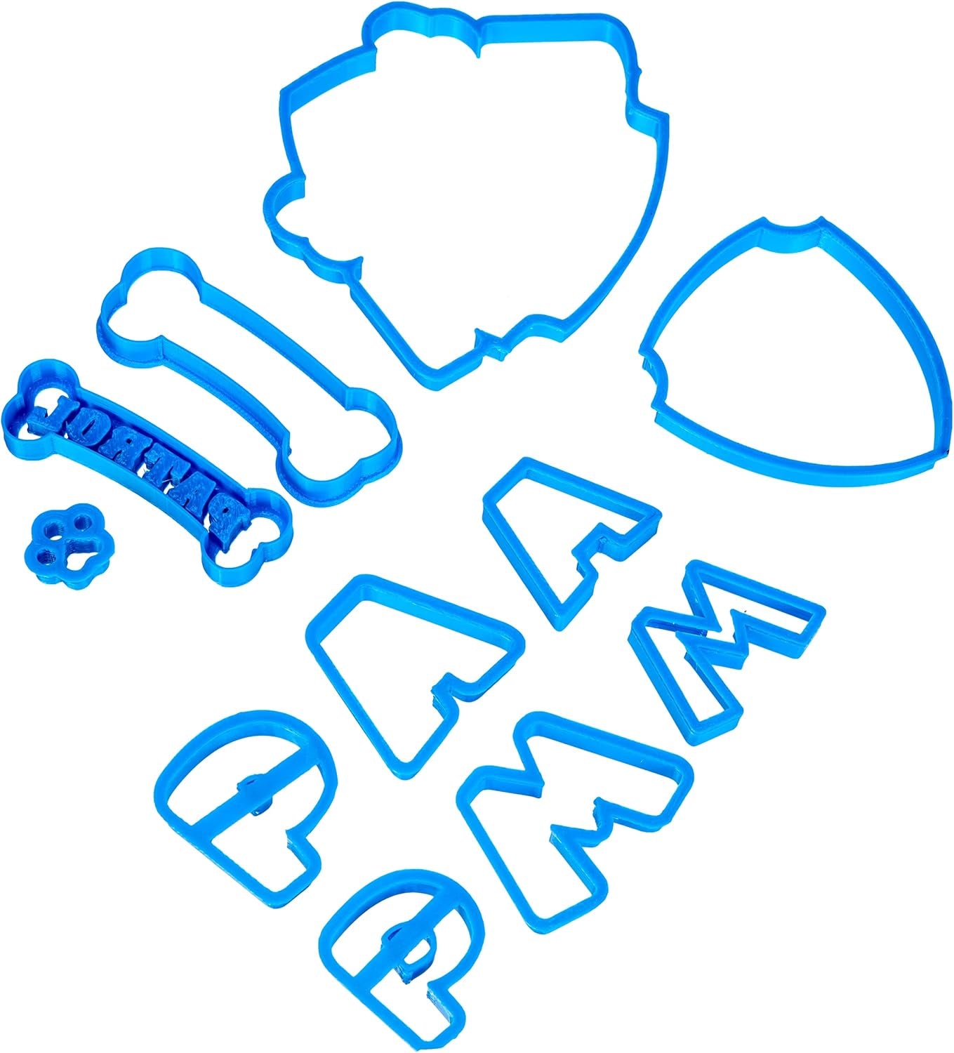 Coupe-fondant Paw Patrol, plastique, bleu, 8x7x1,5 cm