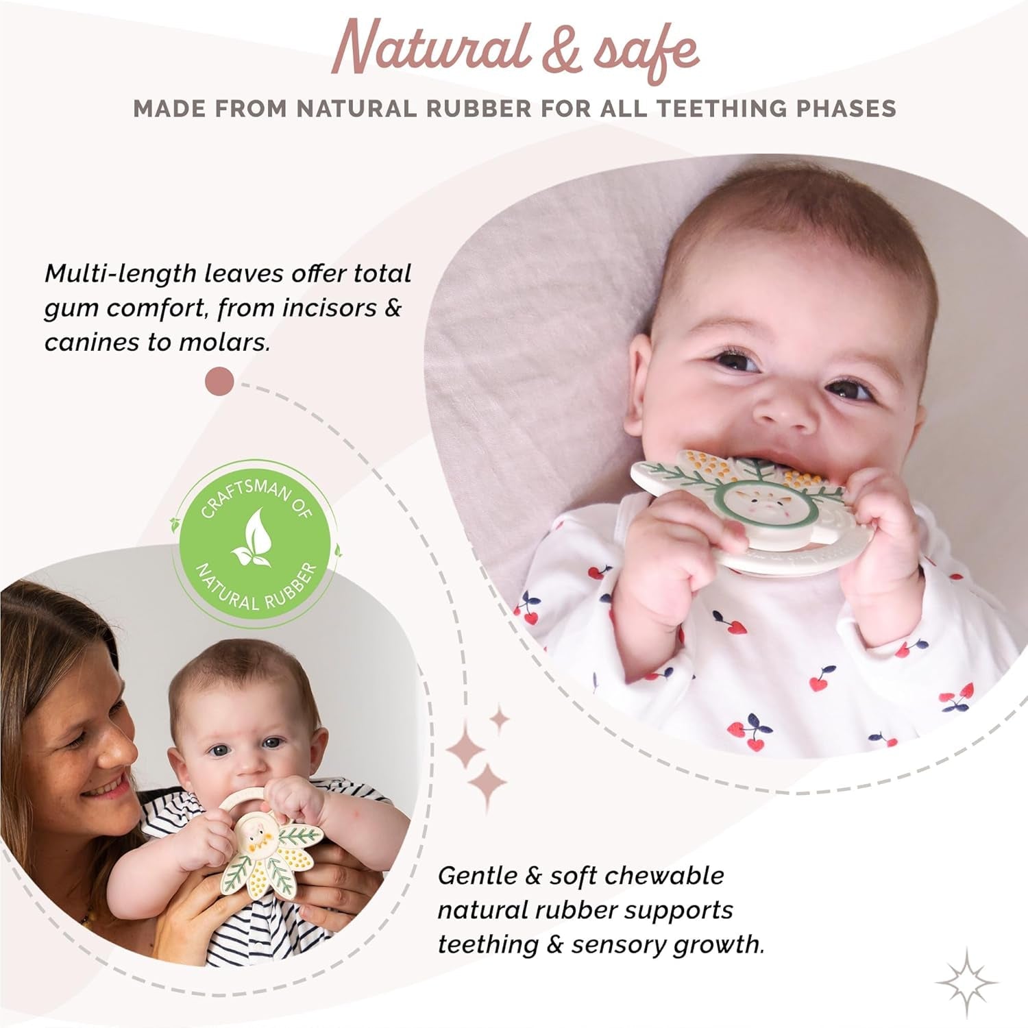 Sophie la girafe - Anneau de dentition aux mille feuilles Sophie la girafe - Jouet à mâcher - Caoutchouc - Textures variées - Pour bébé dès 0 mois