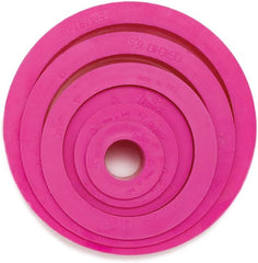 0255300 Jeu d'emporte-pièces, ronds-fins, 6 pièces, 1,5/2,5/3,5/5/6,5/8 cm, 10 x 10 x 3 cm, rose