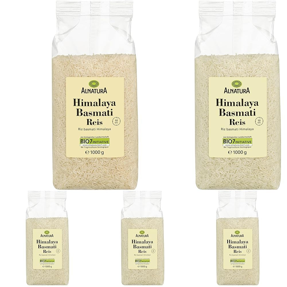 Riz Basmati blanc de l'Himalaya biologique, 1 kg