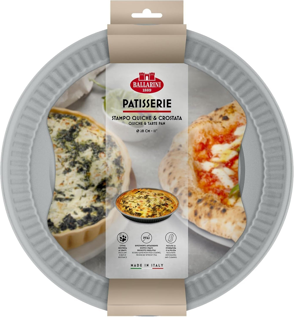 Ballarini, Plat à pâtisserie, différents modèles Moules et plaques à pâtisserie Naty Shop Moule à quiche gris 28 cm