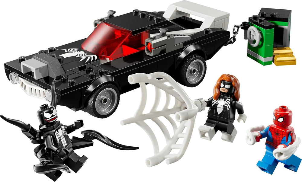 LEGO | Marvel Spider-Man Mech contre. Venom Muscle Car - Jeu de voiture avec 3 figurines Superhelden - Modèle de voiture avec Shootern - Conçu pour les jeunes et les filles à partir de 7 ans 76309