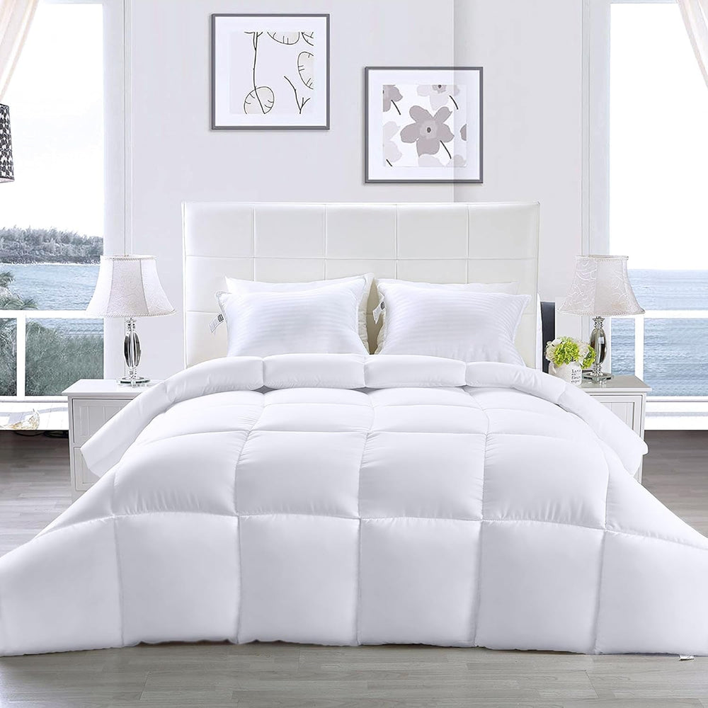 Utopia Literie FBA_B01JPECQF8 Couette double, blanc, polyester, double Couettes et couettes Naty Shop
