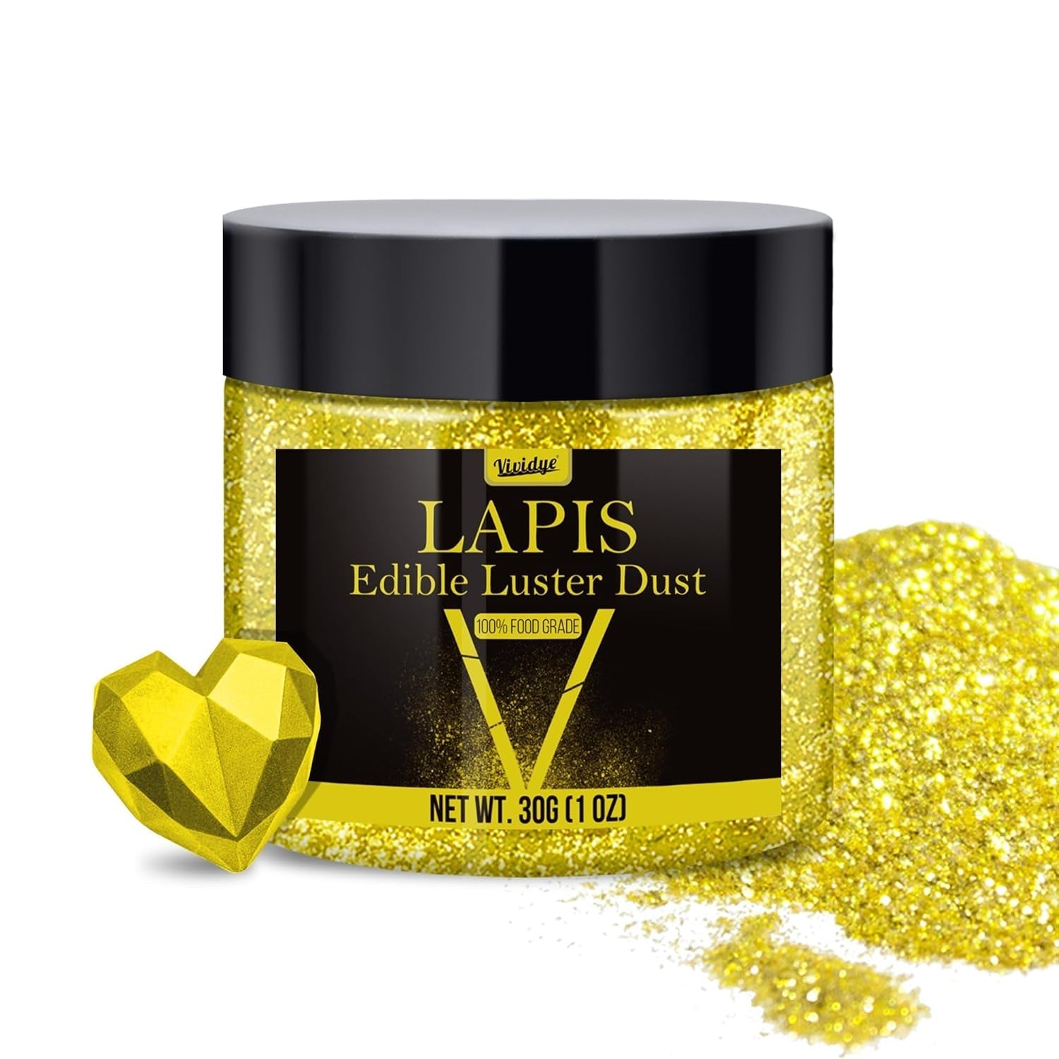 Paillettes comestibles - Poudre de paillettes comestibles 4 couleurs, poudre de paillettes pour boissons, aliments, gâteaux - Poudre colorante alimentaire métallique comestible pour cocktails, vin - 5G / bouteille