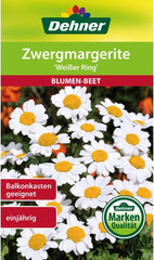 Dehner Blumen-Saatgut, Zwergmargerite "Weißer Ring", 5Er Pack (5 X 1 G)