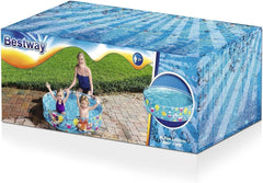 Piscine pour enfants Bestway FillN Fun, Sparking Sea, 122 x 25 cm, BW55028, Multicolore, 122 x 122 x 25 cm