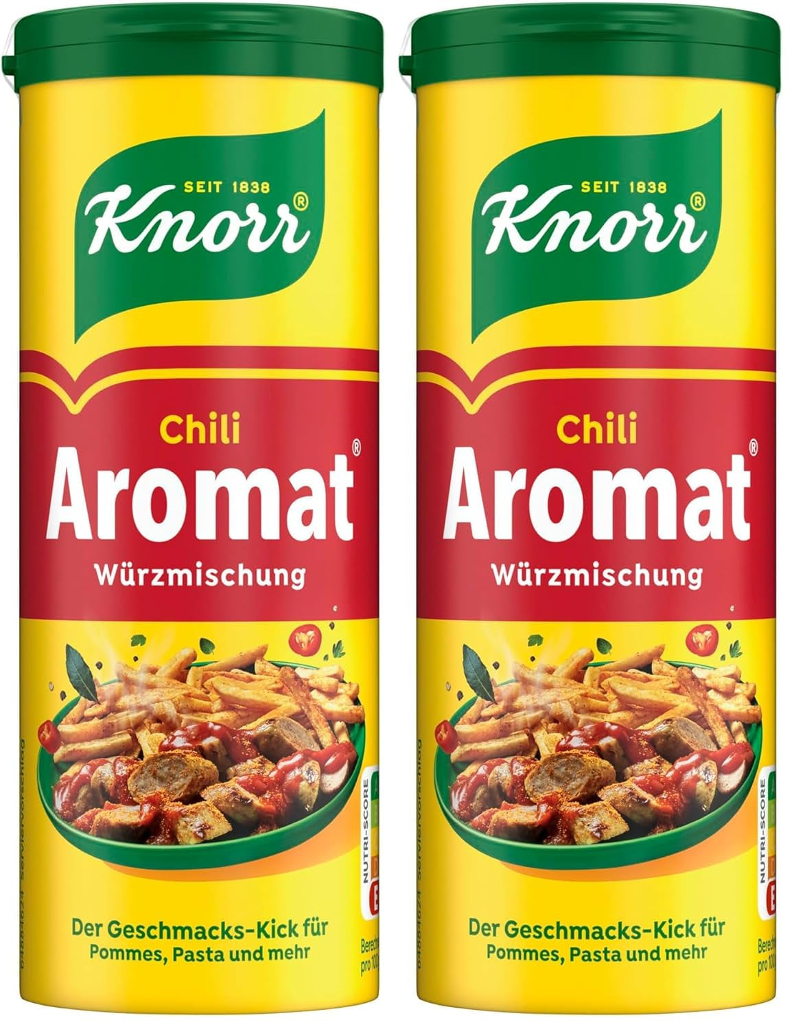 Knorr Würzmischung Chili Aromatisé pour des plats rapides pour assaisonner et assaisonner les pommes de terre, les pâtes, les légumes et plus encore 90 g