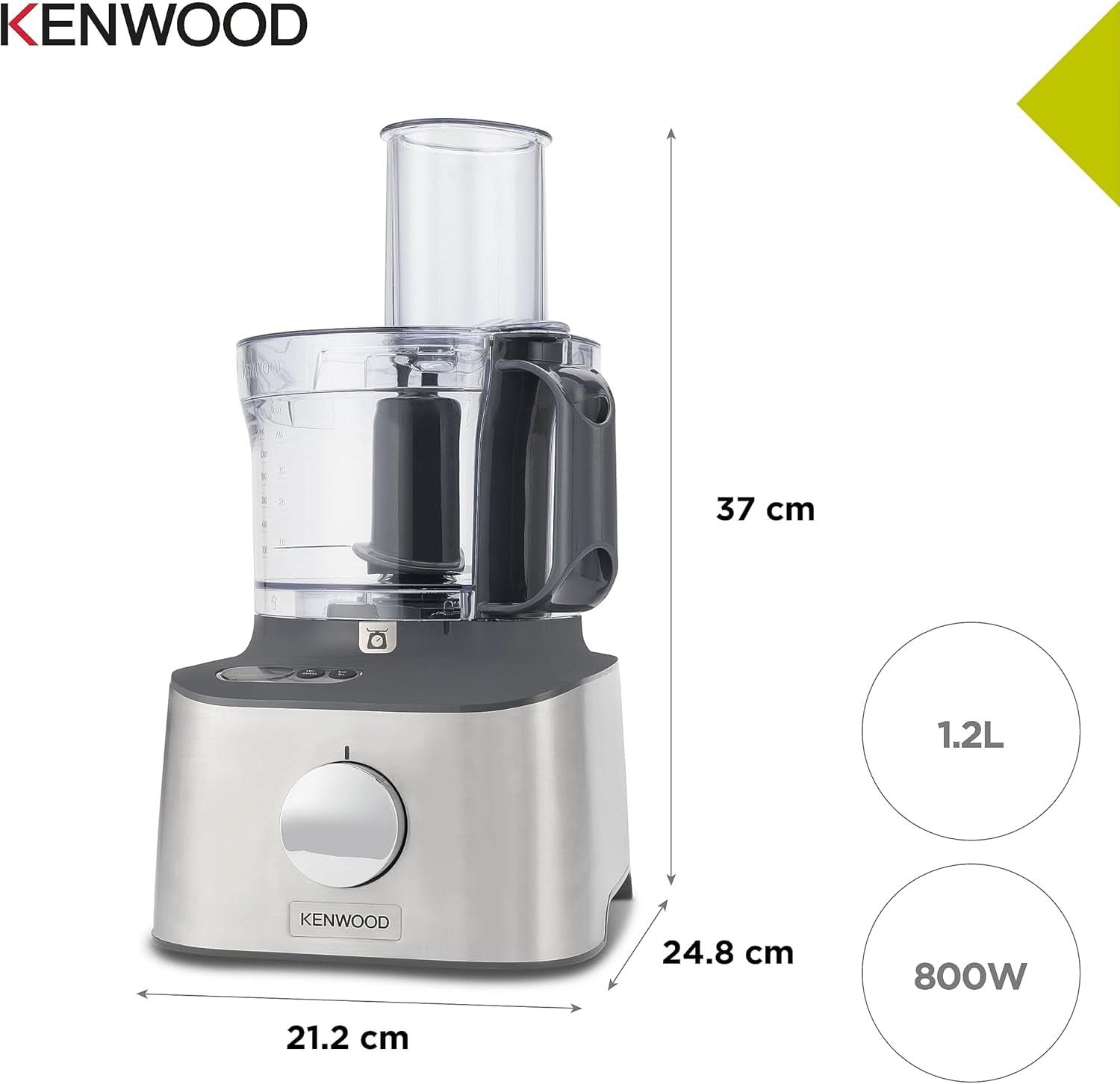 Robot de bucătărie compact Kenwood Multipro Compact+ FDM315SS, lamă din oțel inoxidabil Mama si Copilul Naty Shop