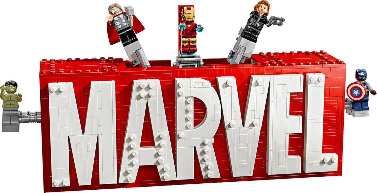 LEGO Marvel : Logo et figurines Marvel - Ensemble de collection Hulk, Thor, Iron Man, Black Widow et Captain America - Ensemble de construction de figurines Avengers - Cadeau pour garçons et filles à partir de 12 ans 76313 Jeux de construction Beuche den LEGO-Store