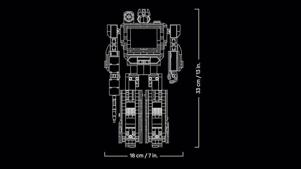 LEGO Icons Transformers : Soundwave Set pour enfants - Modellbau mit verwandelbaren Figuren inkl. Laserbeak & Ravage sovie einem Soundstein - Objet de collection et cadeau pour les fans - 10358
