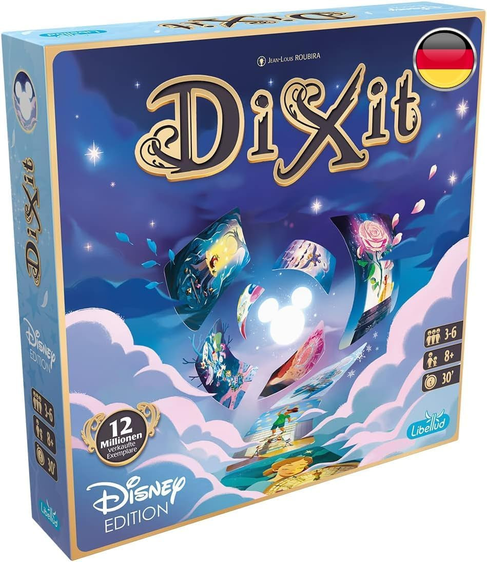 Asmodee, Dixit, versiune germană, joc de bază, O imagine valorează cât o mie de cuvinte, joc creativ de familie pentru 3-8 jucători cu vârsta de 8 ani și peste, Jocul anului 2010 cu o durată de joc de 30 de minute