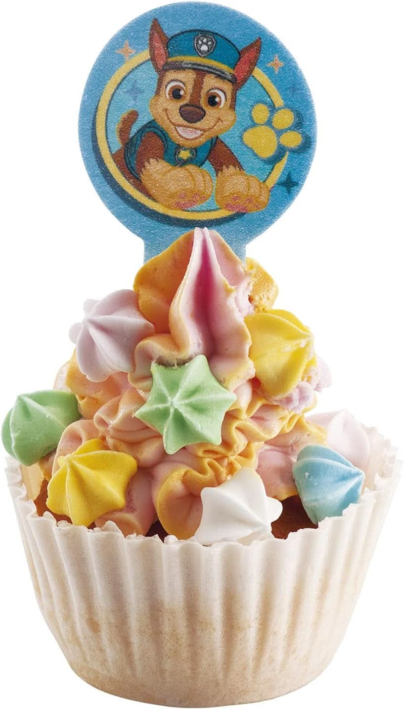 Dekora, Décorations Comestibles Pour Gâteaux Dekorapin Paw Patrol, 20 Gaufrettes En Papier Comestibles - 6,5 X 4 Cm Naty Shop