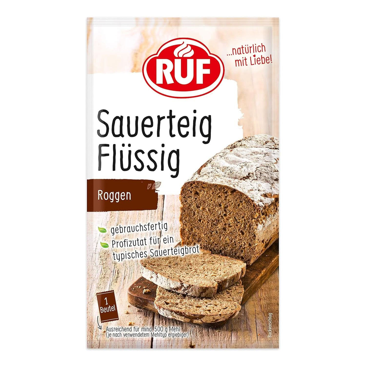 RUF Rye Sourdough Liquid, extras lichid pentru aluat de pâine și rulouri, pâine Sourdough, de secară și integrală, 170 grame Bucatarie Naty Shop Lichid 70 grame