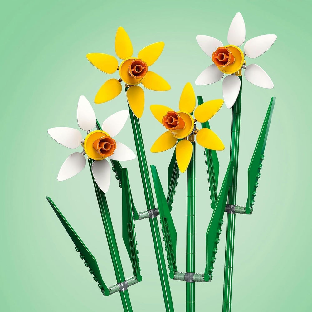 Jonquilles LEGO Botanicals - Cadeaux de Pâques pour filles et garçons - Fleurs artificielles pour enfants - Bouquet de fleurs comme décoration de chambre ou de bureau - Cadeau pour femme - 40747 Jeux de construction Besuche den LEGO-Store