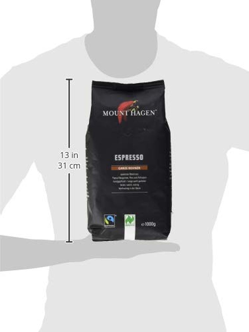 Espresso en grains entiers FairTrade, 1 paquet (1 x 1 kg) - Biologique