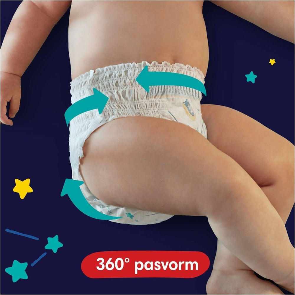 Pampers - Nuisettes antidérapantes pour bébé - Taille 6 - Petit paquet - 30 pièces - 15+ kg