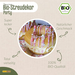 DECOCINO Sprinkles de zahăr vegan din dextroză de calitate organică, 60 grame Sprinkles Naty Shop