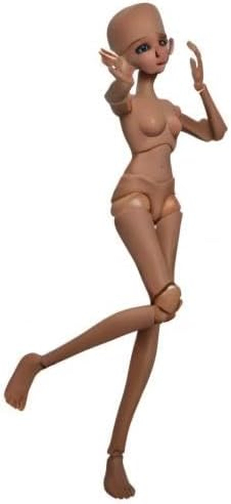 1/3 BJD poupée noir peau brune corps de poupée 60 cm 24 pouces rotule SD poupées articulations mobiles PVC bricolage (Alexia)