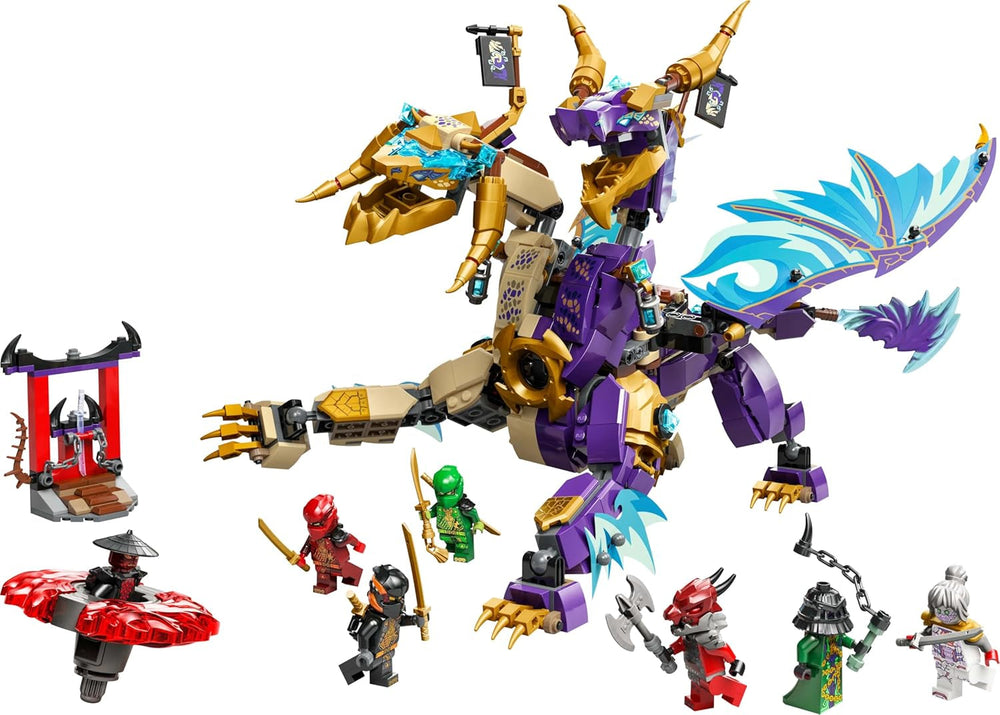 LEGO NINJAGO Lightbow Dragon - jouet avec 8 figurines et une roue Spinjitzu - jouet de construction ninja interactif pour garçons et filles à partir de 9 ans - idée cadeau pour les fans 71836 Jeux de construction Besuche den LEGO-Store