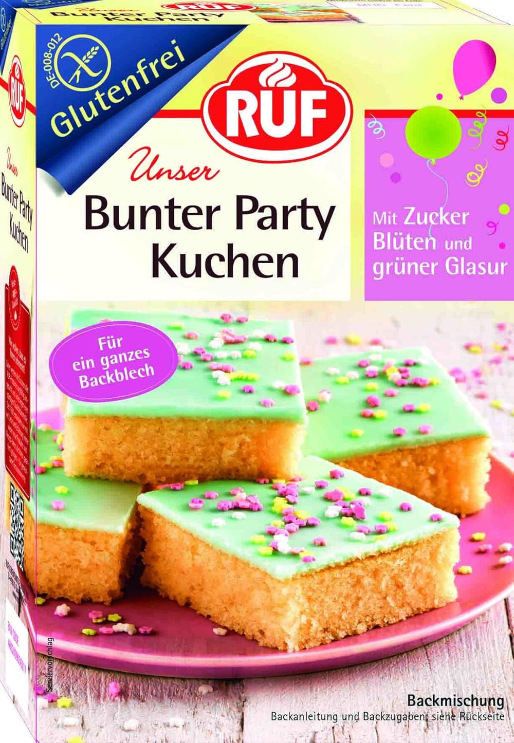 RUF Glutenfreie Muffins Schoko Mit Kakaoglasur, Backmischung Für Schokoladige American Style Muffins, Zöliakie Geeignet, Inkl. 12 Muffinförmchen Naty Shop 815 G (1Er Pack) Blechkuchen