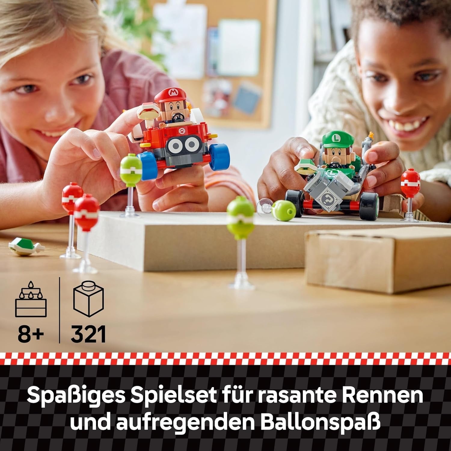 LEGO Mario Kart - Bébé Mario contre. Baby Luigi Nintendo Collectible Figures 2 Speedmen à construire Jouet Cadeau pour garçons, filles et joueurs à partir de 8 ans Adventure Toy 72034 Jeux de construction Besuche den LEGO-Store