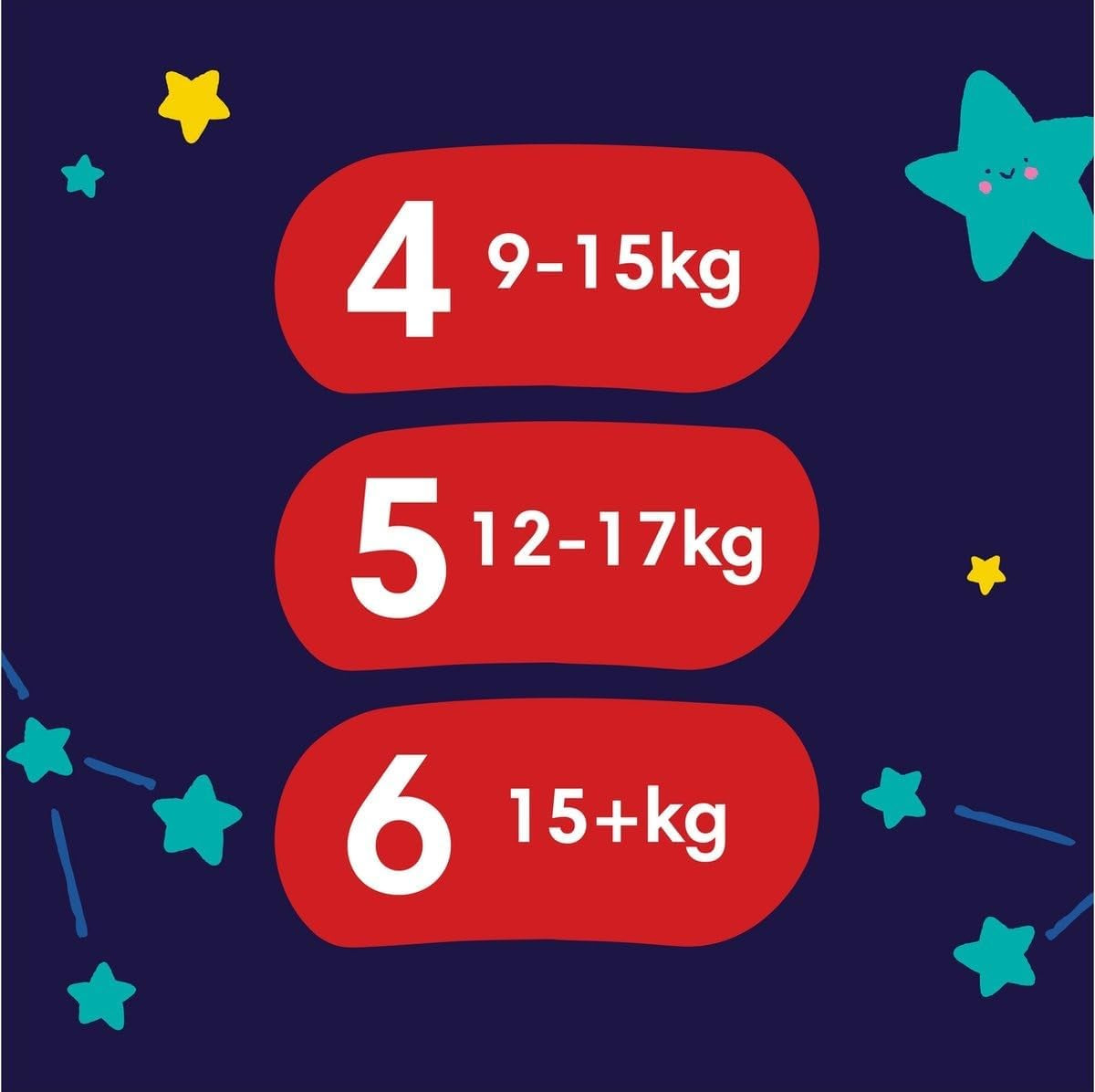 Pampers - Nuisettes antidérapantes pour bébé - Taille 6 - Petit paquet - 30 pièces - 15+ kg