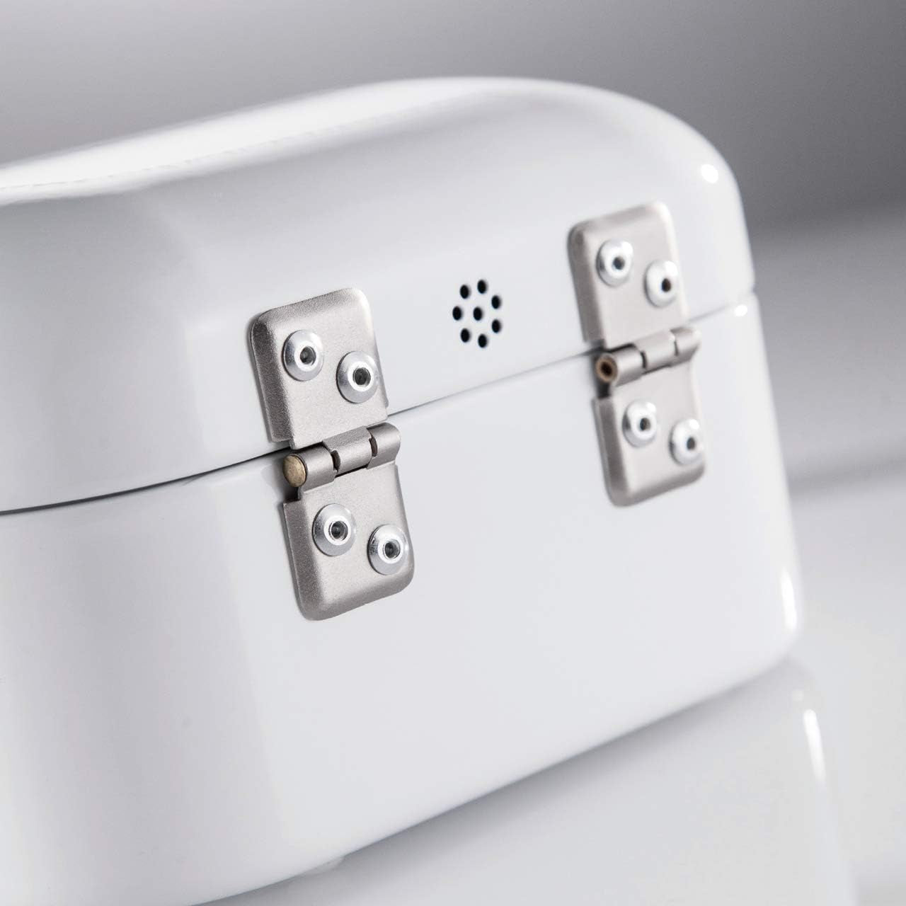 Wesco 235 001 Mini corbeille à pain Grandy 17 x 18 x 12 cm (L/l/H) rose, acier inoxydable Boîtes de conservation alimentaire Naty Shop