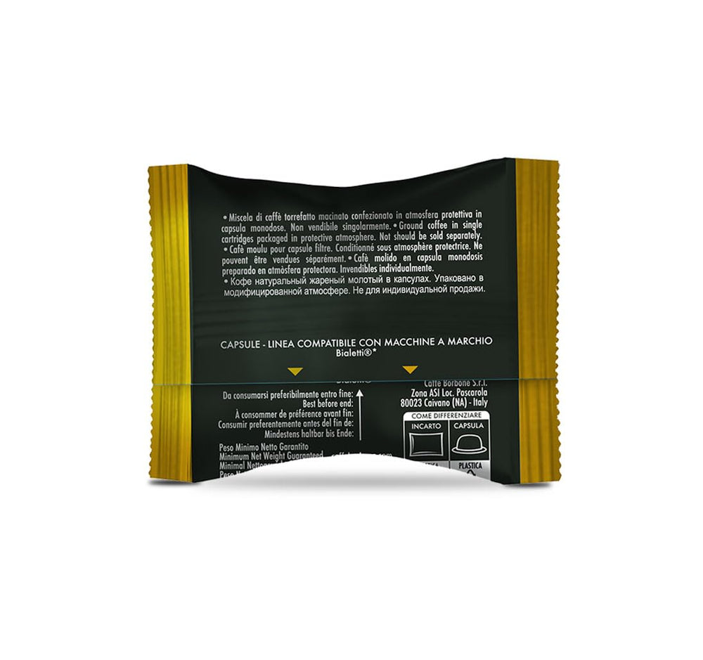 Caffè Borbone Gold-Kaffeemischung - 50 Kapseln - Compatible avec Kaffeemaschinen der Marke Bialetti®*