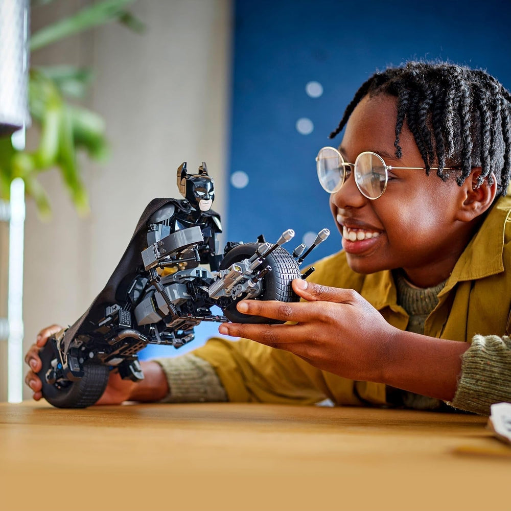 LEGO DC Batman : blocs de construction Batman avec Batpod, jouet du film de super-héros, ensemble de jeu d'aventure pour enfants, cadeau pour garçons et filles 76273 Jeux de construction Besuche den LEGO-Store