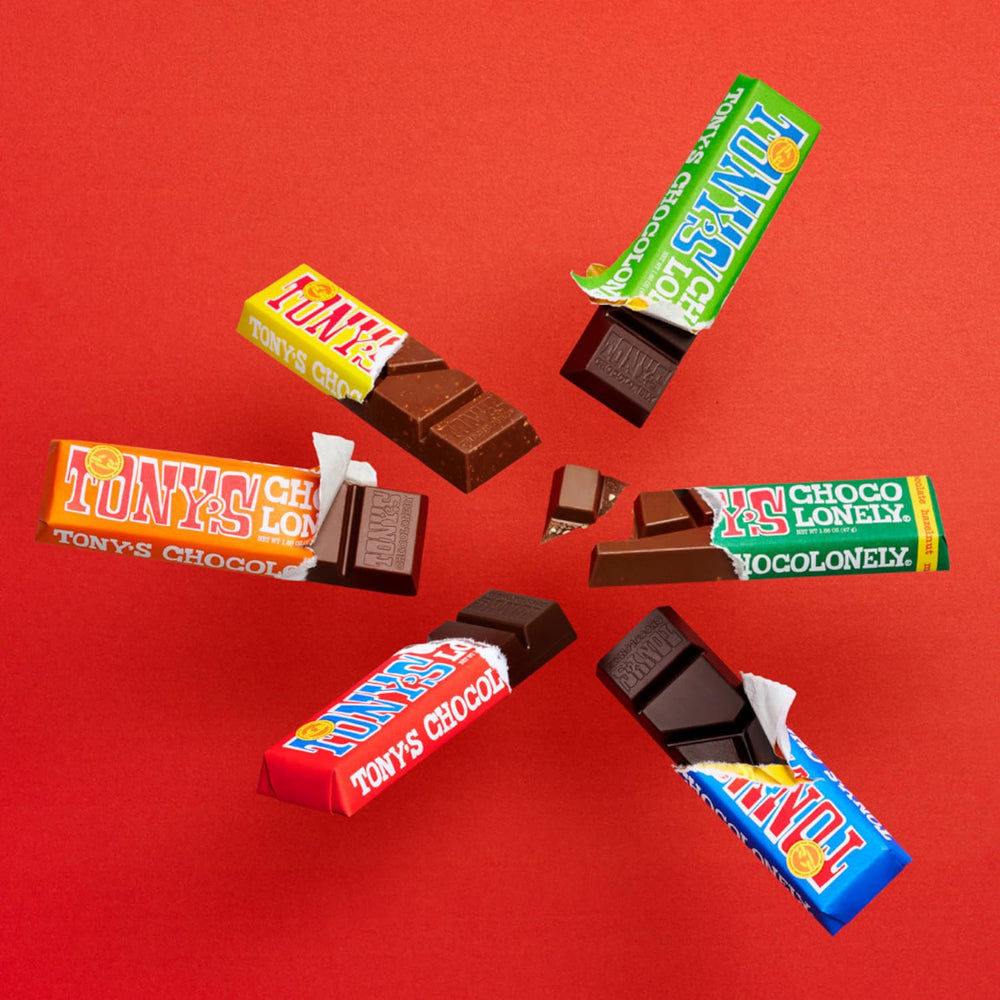 Tony's Chocolonely, chocolat au lait au caramel et sel marin 47g
