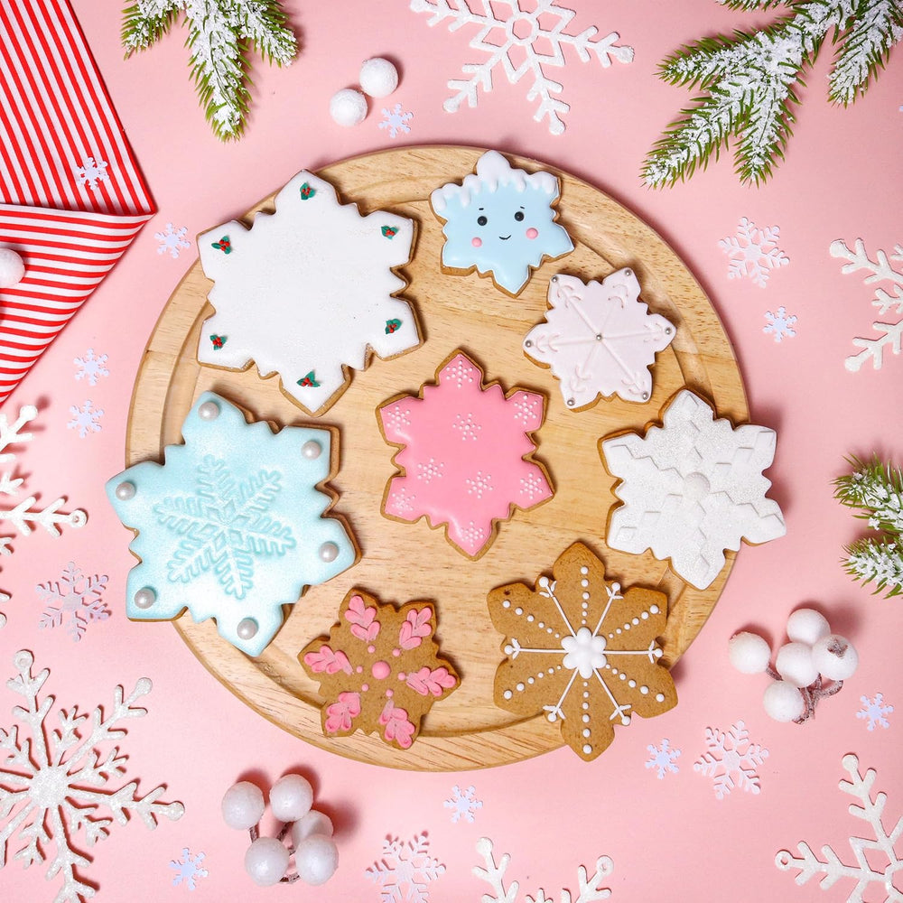 Lot de 3 emporte-pièces de Noël - Flocons de neige