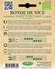 Zucchini RONDE DE NICE, ECBIO4017