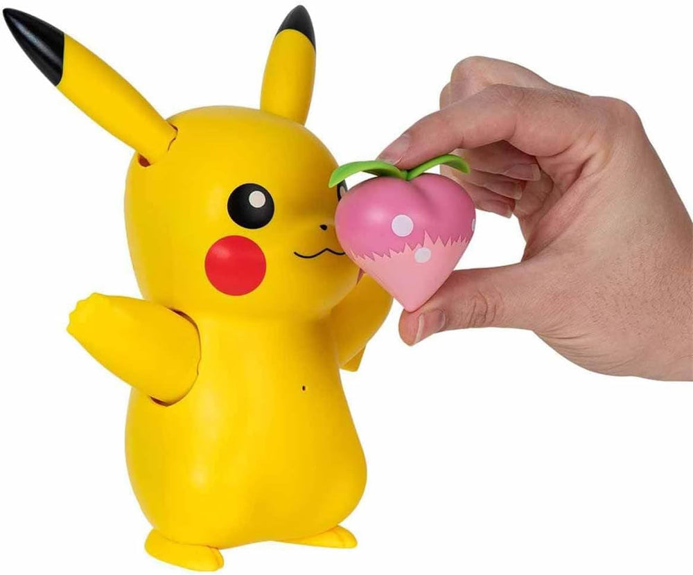 Pokémon PKW3330 - Deluxe Mon Partenaire Pikachu, Pikachu Officiel avec lumière, son et mouvement Figurines Naty Shop