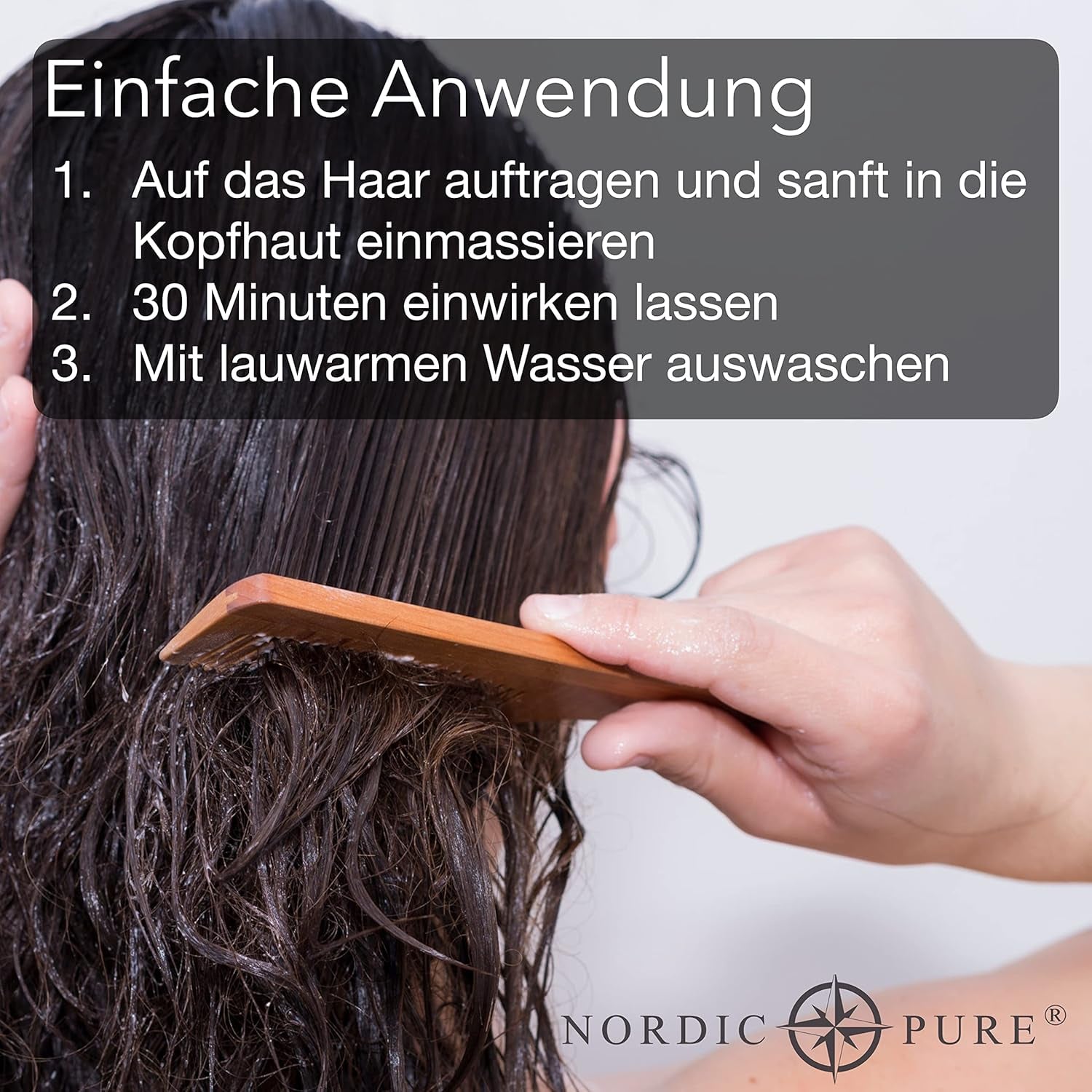 Traitement capillaire à l'extrait de basilic de Nordic Pure | Pour le soin des cheveux fins, secs et fragiles | Peut prévenir la chute des cheveux 100 ml Naty Shop soins capillaires