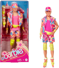 Poupée Barbie Ken de collection du film avec tenue de patinage de style rétro et patins en ligne, JBJ51, [Multicolore]